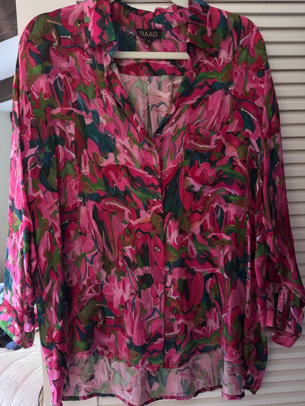 Colorful silky top by RAAG